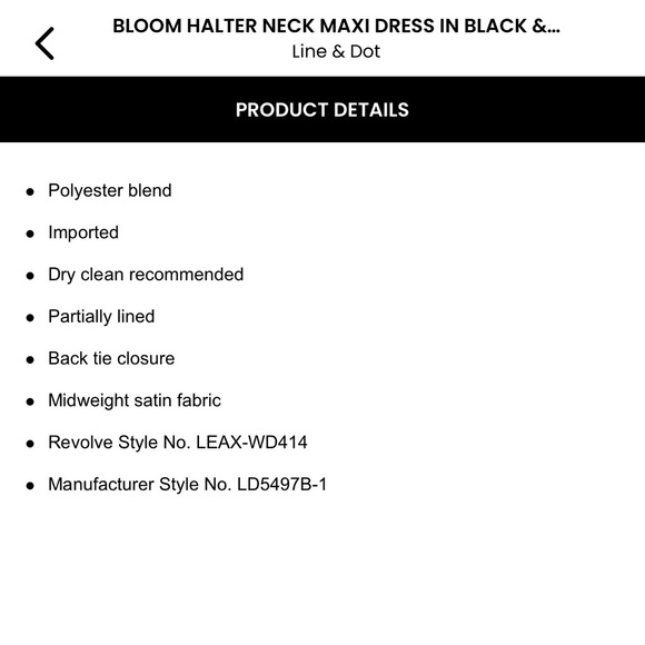 Line & Dot Floral Maxi Dress - Black, Blue, Yellow - Picture 3 of 7